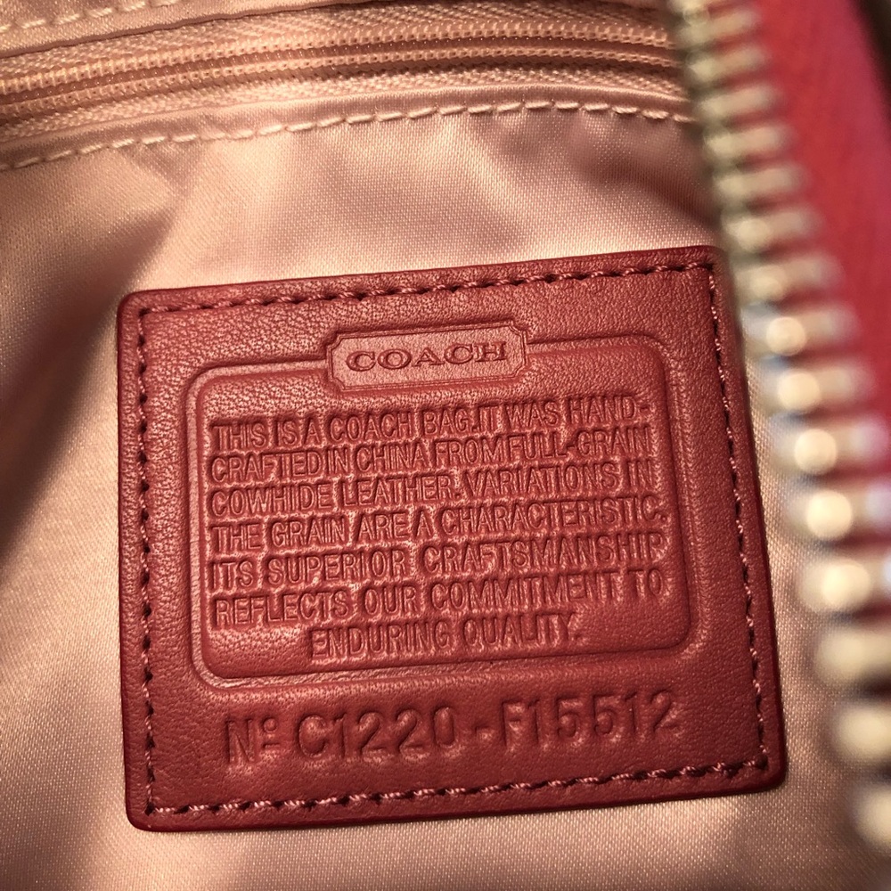 Coach Original Ashley Rose Pink Shoulder Bag C-1220-F15512 - Picture 8 of 9